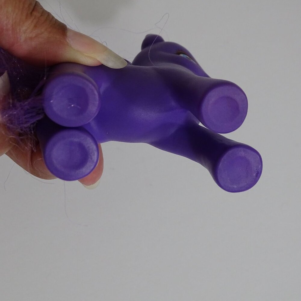 Purple Pegasus Unicorn Pony Toy Figure Purple Mane Tail Collectible 4 inch - Picture 5 of 6